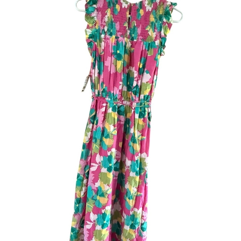 Draper James Pink and Green Midi Dress - Picture 4 of 10